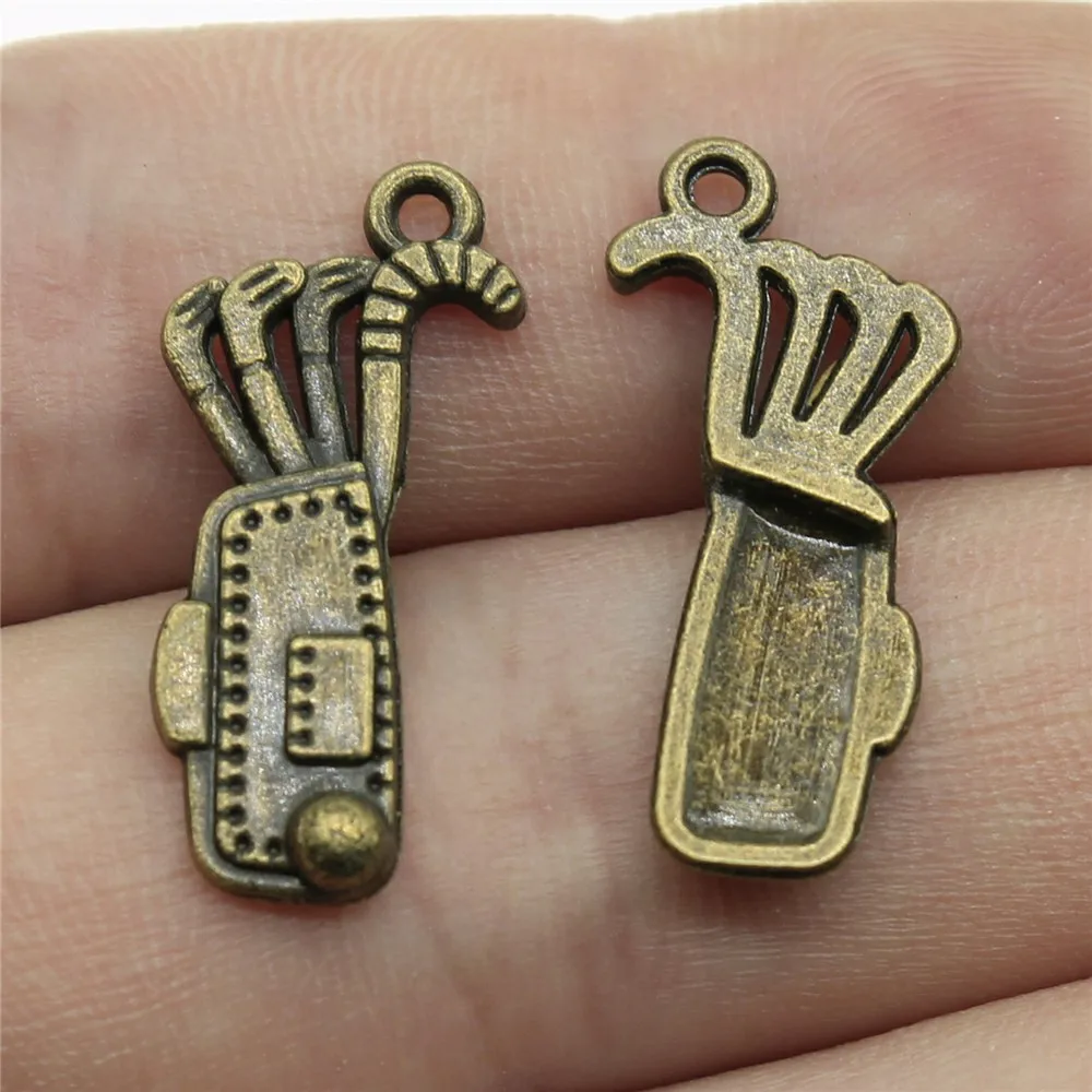 

diy charms for jewelry making pendant 25x11mm Golf Bag charms 20pcs