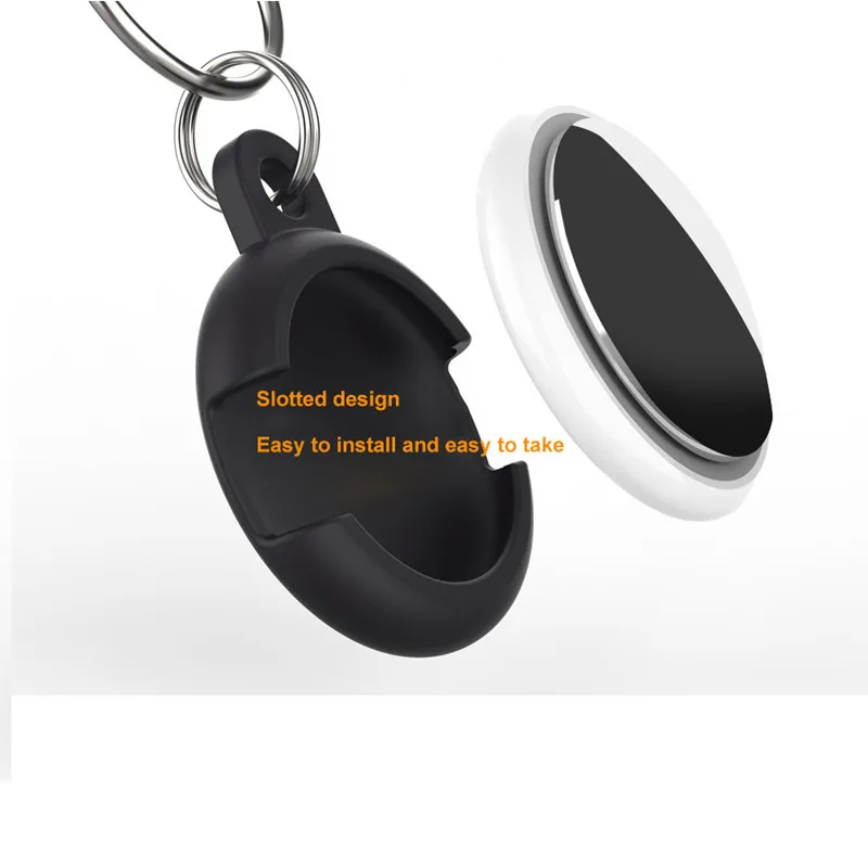 anti fall liquid tpu protector cover keychain for airtags shockproof anti scratch protective case key holder for airtags case free global shipping