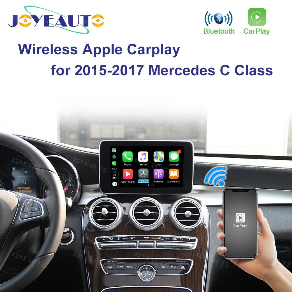 Joyeauto Wifi Wireless Carplay Android Auto Mirror Retrofit for Mercedes C CLA CLS class NTG 5.1 5.2 5.5 support Reverse Camera