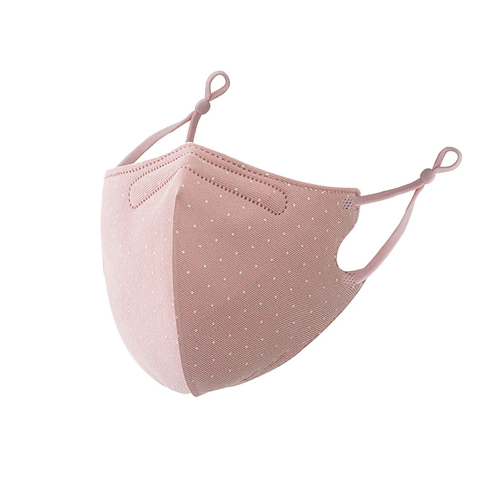 Женская регулируемая ткань в горошек с рисунком для взрослых многоразовая маска