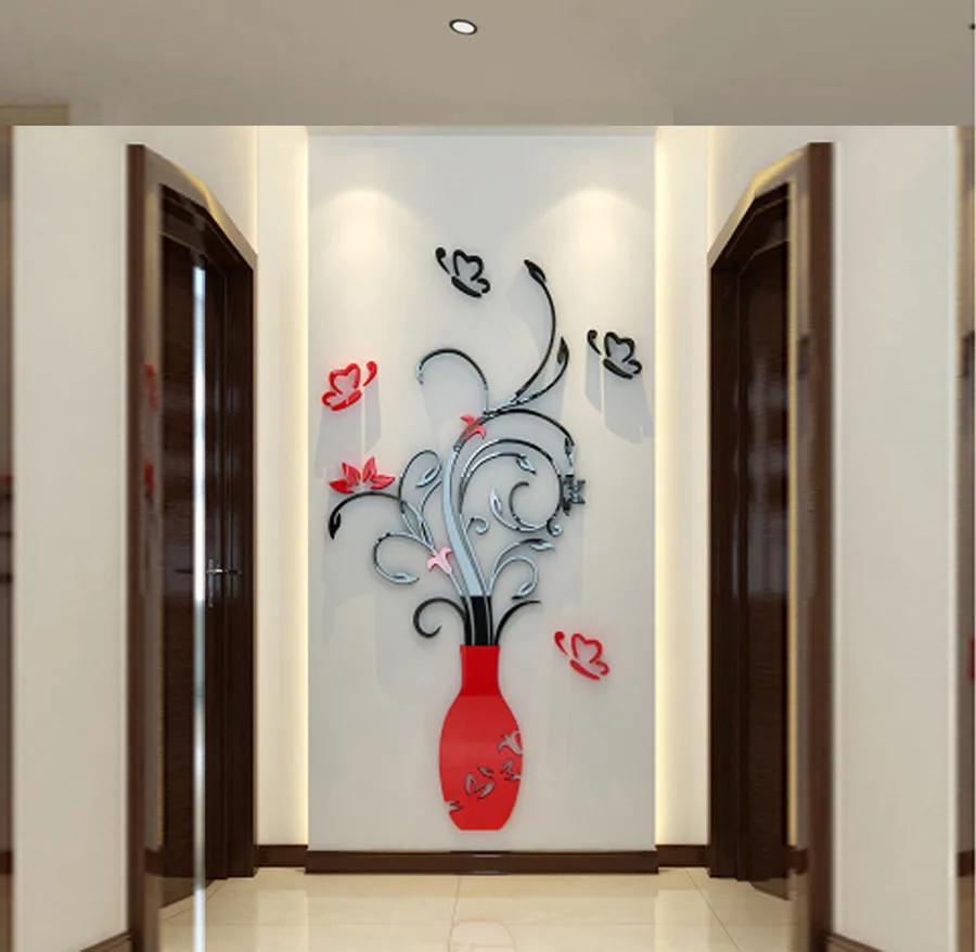 

DIY 3D Acrylic Crystal Wall Stickers Living Room Bedroom TV Background Home wall stickers #20