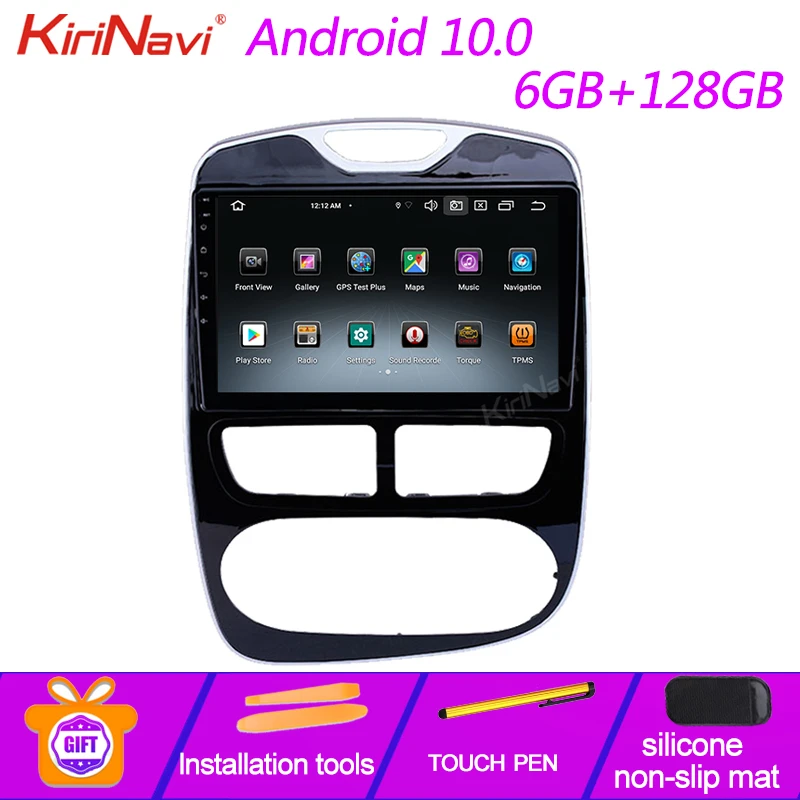 KiriNavi 10.1" Android 10.0 Auto Radio Head Unit For Renault Clio Car Dvd Multimedia Player GPS Navigation 4G Stereo 2012 + |