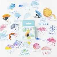 1pcs good or bad weather stickers set decorative stationery stickers scrapbooking diy diary album stick lable
