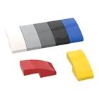 10 шт. Tech Собирает Частицы 11477 2x1 крепление для криволинейной поверхности, строительные блоки DIY образования Ассамблеи Запчасти игрушки для детей, подарки