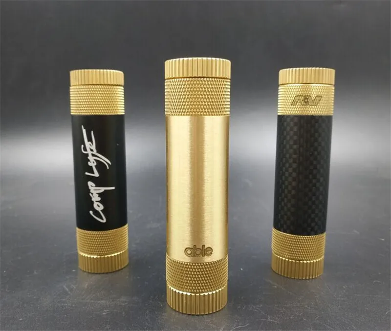 

AV ABLE XL brass carbon fiber Av able Mod 24mm Diameter atomizer vape with E cigarette mechanical mod 510 thread