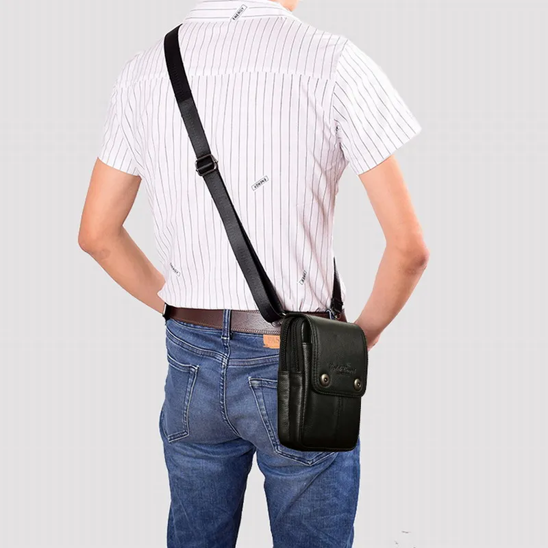 Популярный чехол для телефона из натуральной кожи с зажимом ремня поясной