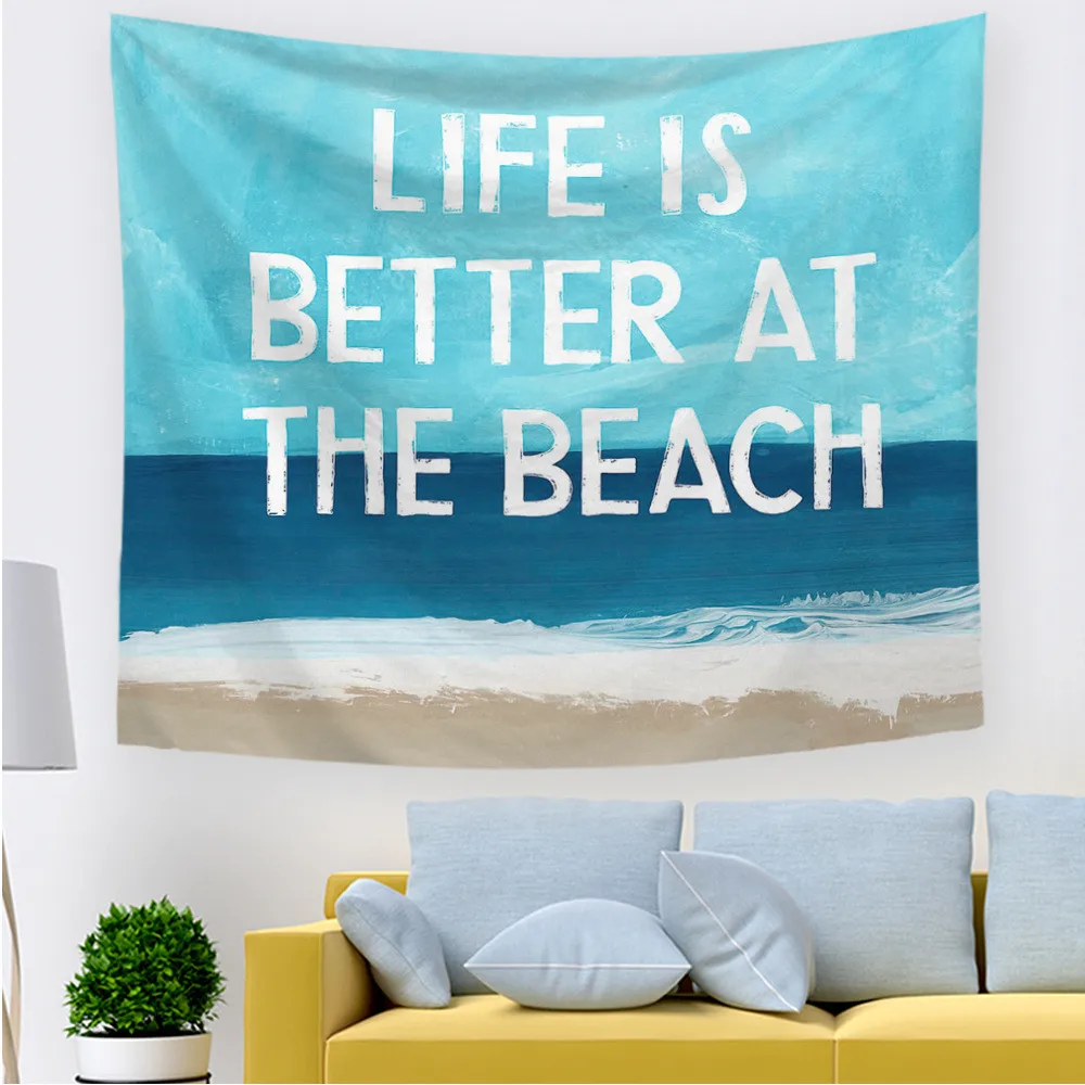 Psychedelic настенный гобелен синий лес хиппи Природный дерево галактика Покрывало