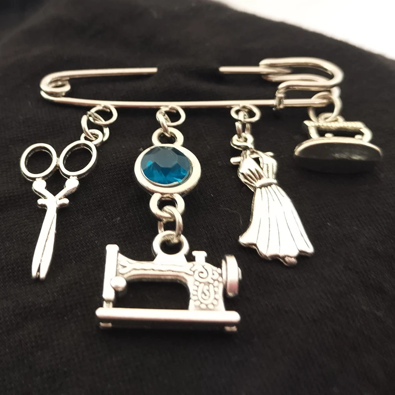 Штифты для швейных машин штифты портных ножниц элегантные платья|Броши| |