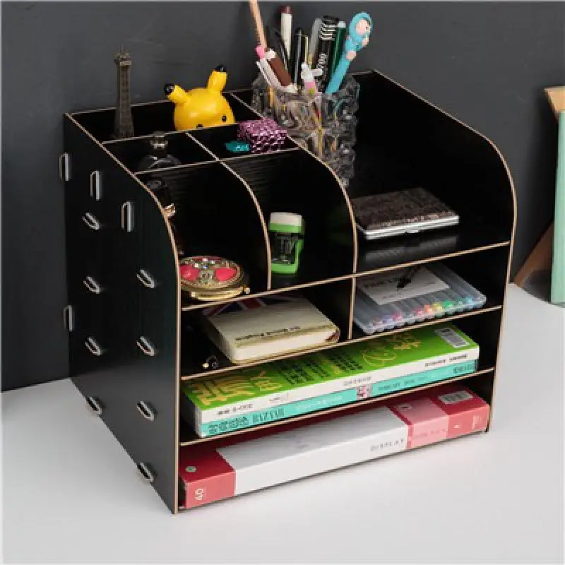 Офисные принадлежности большой Настольный ящик для хранения деревянная рамка