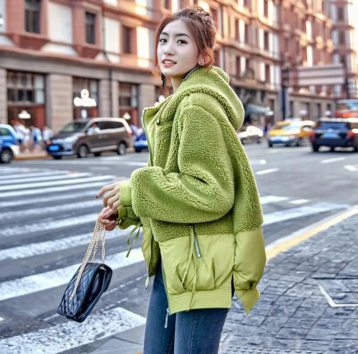 Куртка женская с хлопковой подкладкой капюшоном Размеры S/2Xl K1206 | Женская одежда