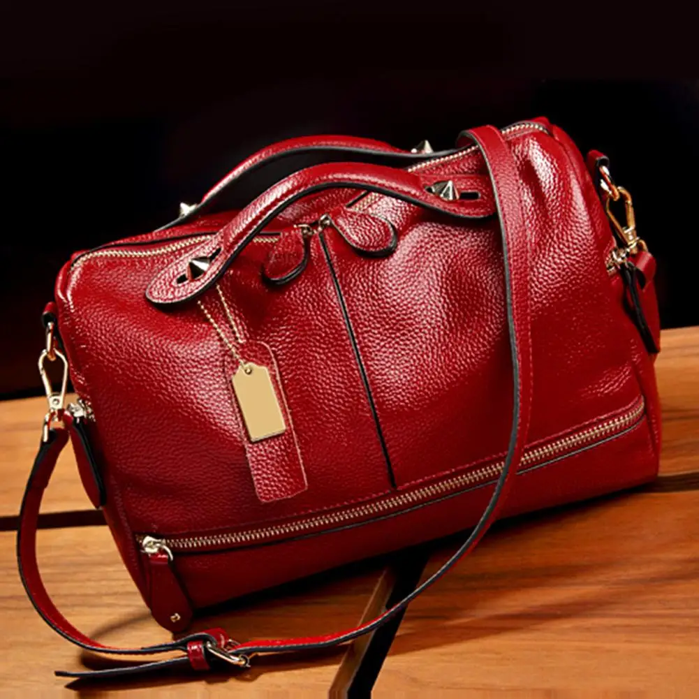 Модная однотонная цветная сумка женская искусственная кожа на молнии через