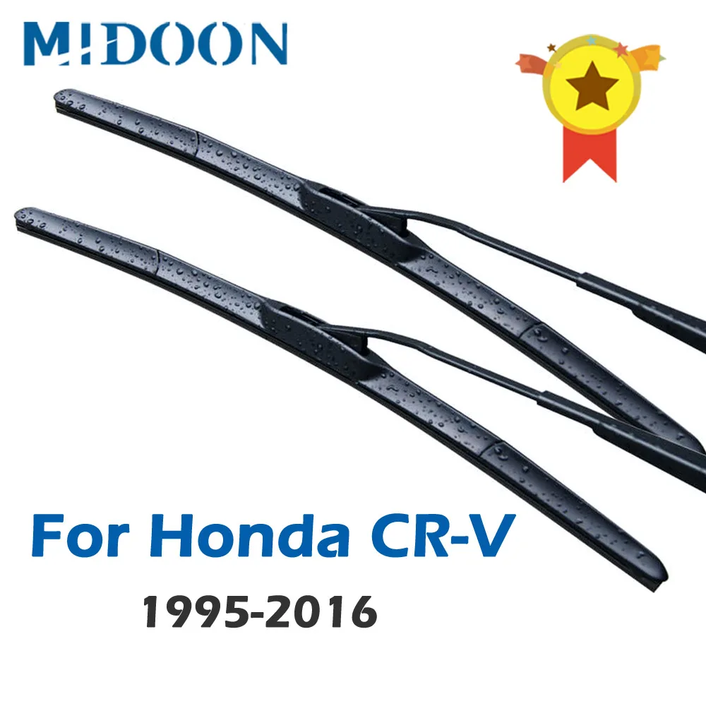 MIDOON Гибридный дворников щетки стеклоочистителя гибридная для Honda CR V (CRV) Fit крюк