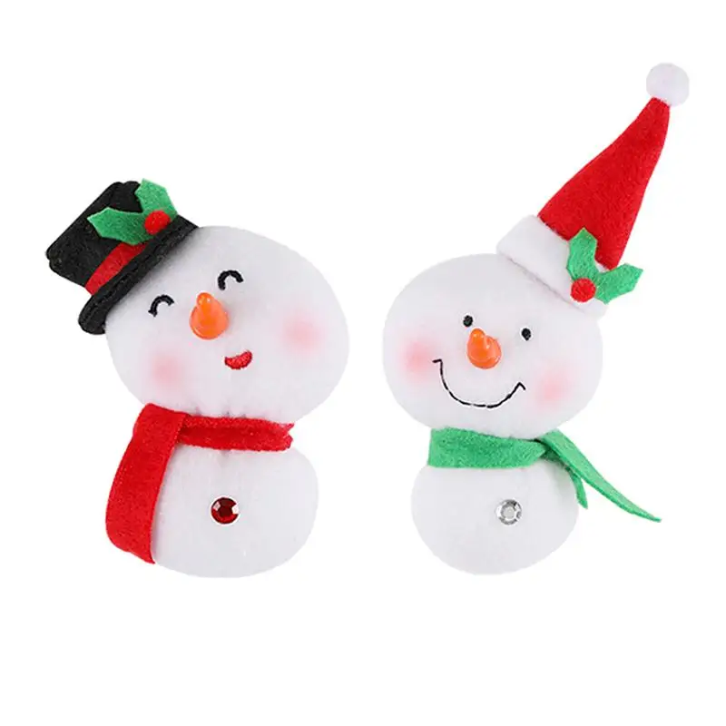 2 шт снеговиков магниты на холодильник праздничный домашние тапочки с