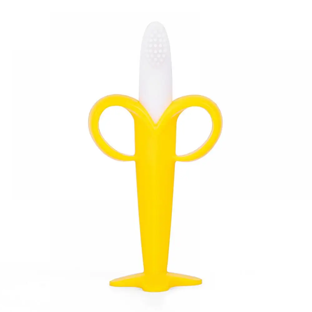 Детские молярная палочка начальной резинки типа &quotбанан&quot Зубная щётка для