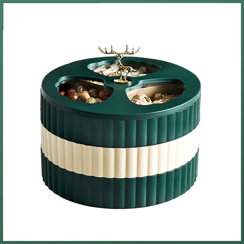 

Elk fruit plate snacks dessert plate snack plate Snack dry fruit plate Candy box Storage tray