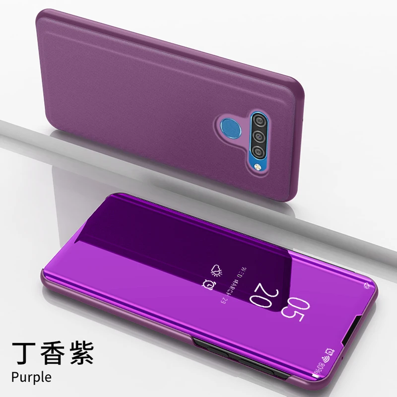 Противоударный чехол для LG Q60 роскошное умное зеркало откидная крышка на LG K50 Fundas на LG K12 Prime Coque LG K12 Max