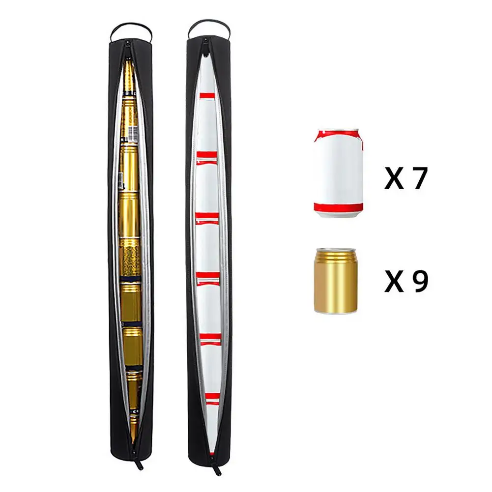 Изолированная охлаждающая трубка для 7 банок с регулируемым плечевым ремнем