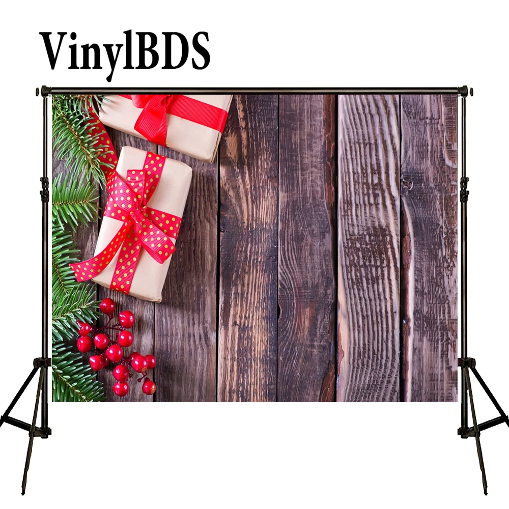 VinylBDS Рождественский фон для фотосъемки сосна Подарочная коробка студийной