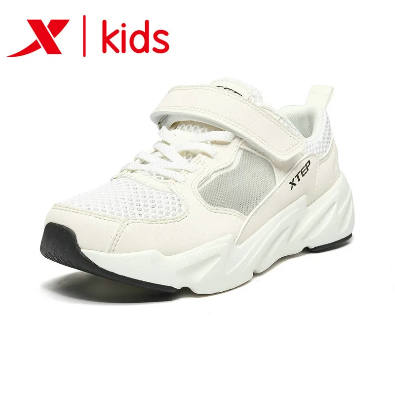 Xtep/повседневные спортивные кроссовки на липучке для девочек Удобная молодежная
