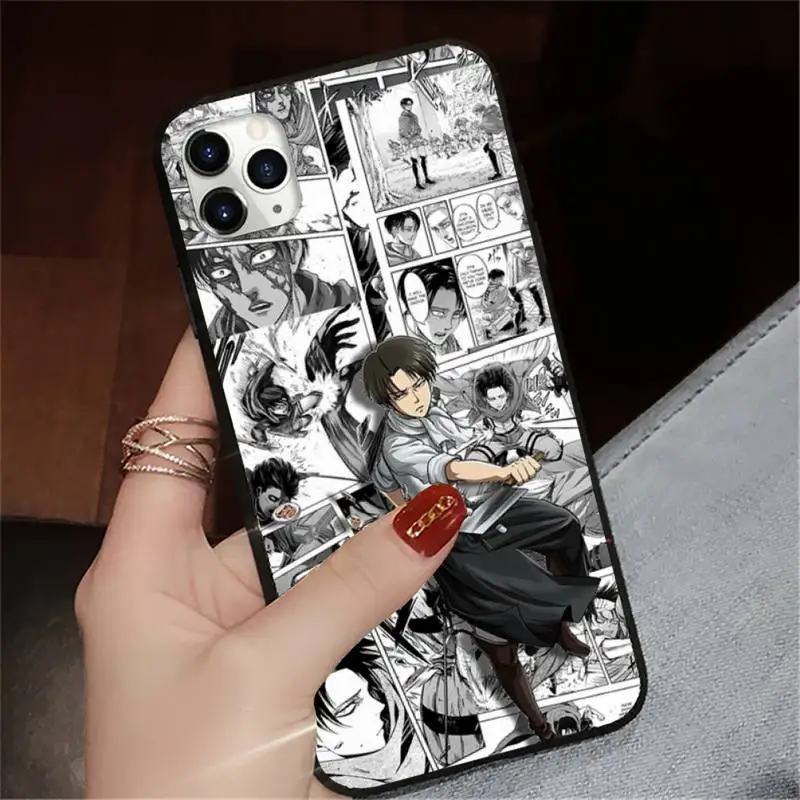 

Levi Ackerman Phone Case for iPhone 11 12 pro XS MAX 8 7 6 6S Plus X 5S SE 2020 XR