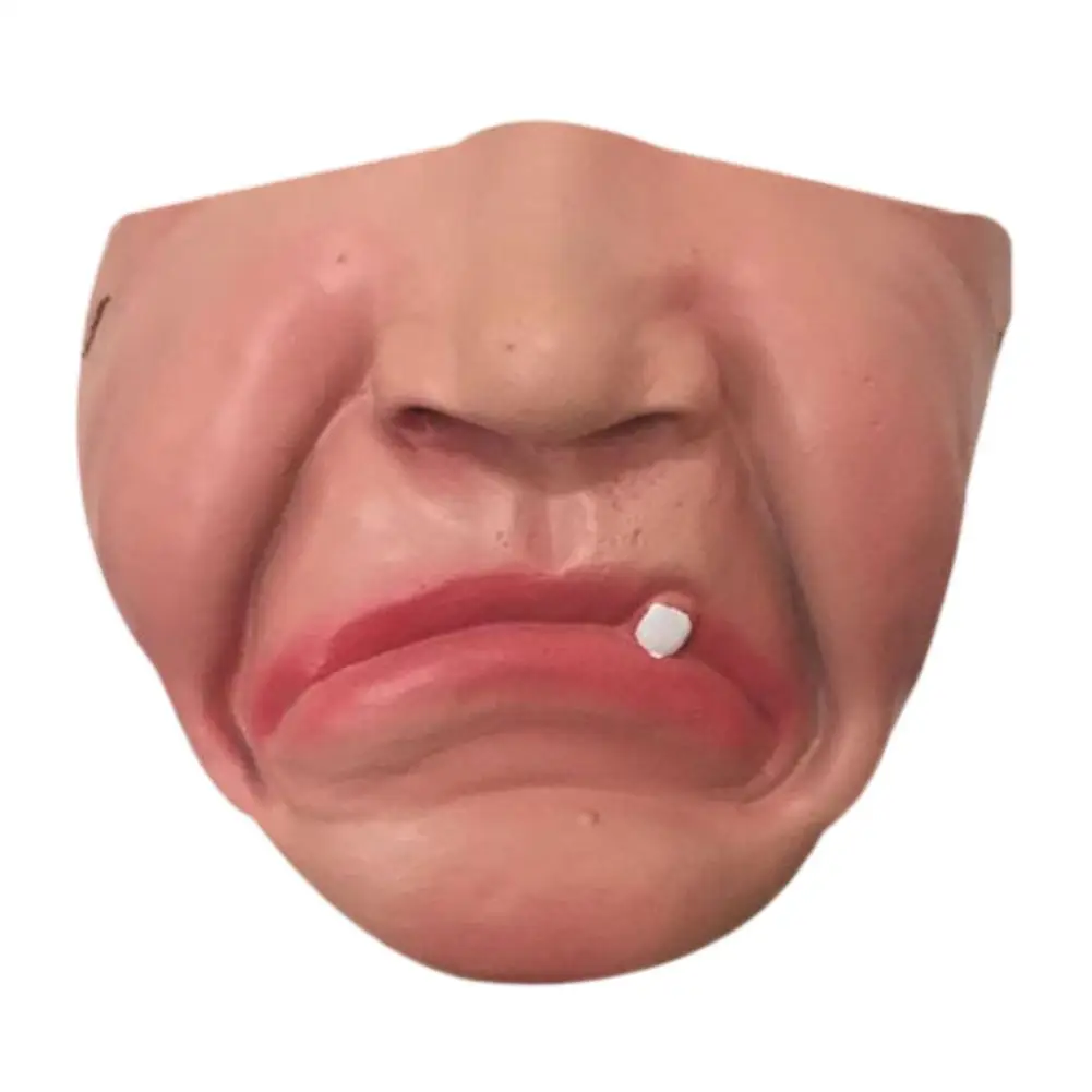 Косплей страшная маска Забавный Латекс Хэллоуин Половина бар танец Вечеринка