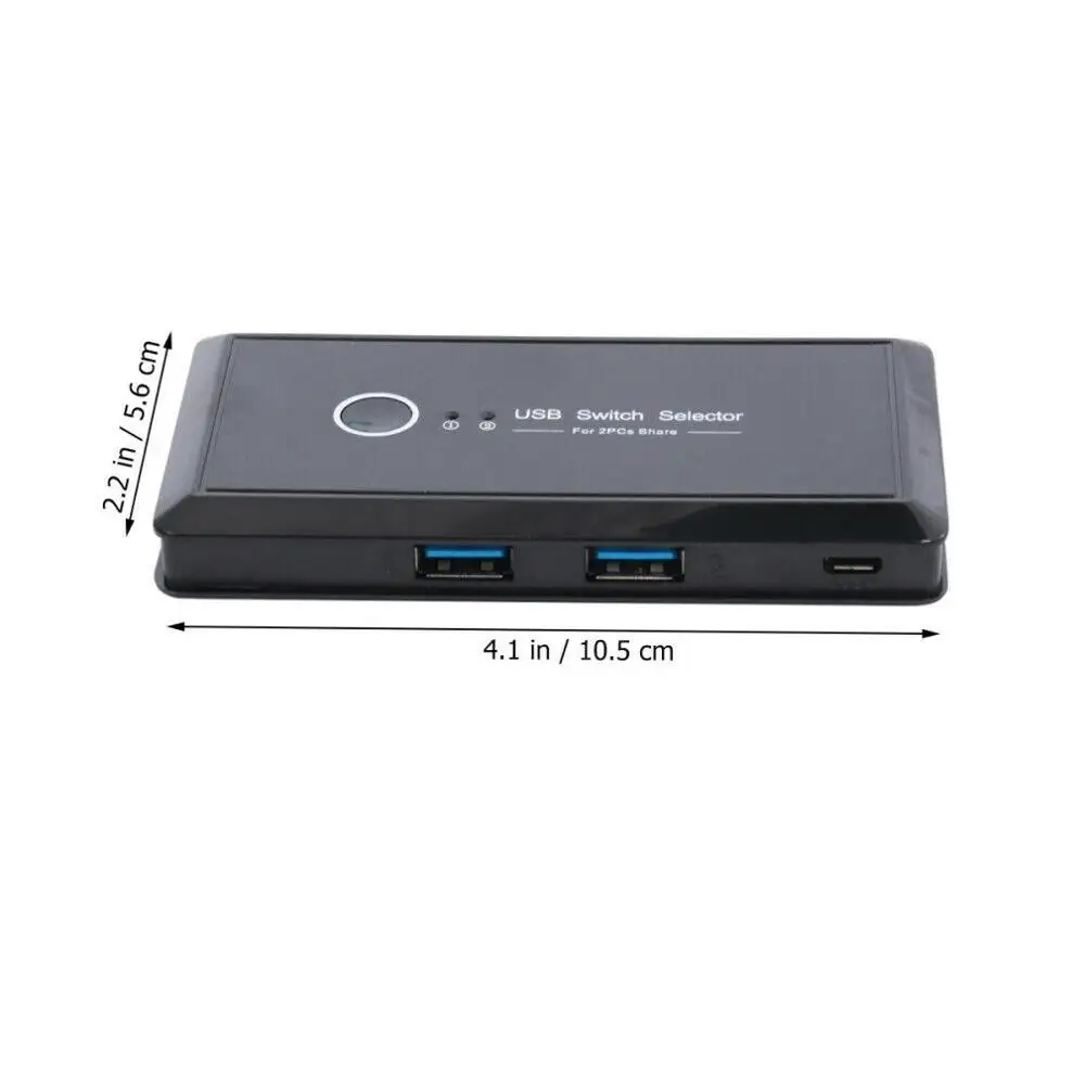 

USB 3.0 Switch Selector Switch USB Sharing Switcher 4/2 PCs Share 1 Device 4/2 Port KVM Selector for Keyboard Printer Monitor