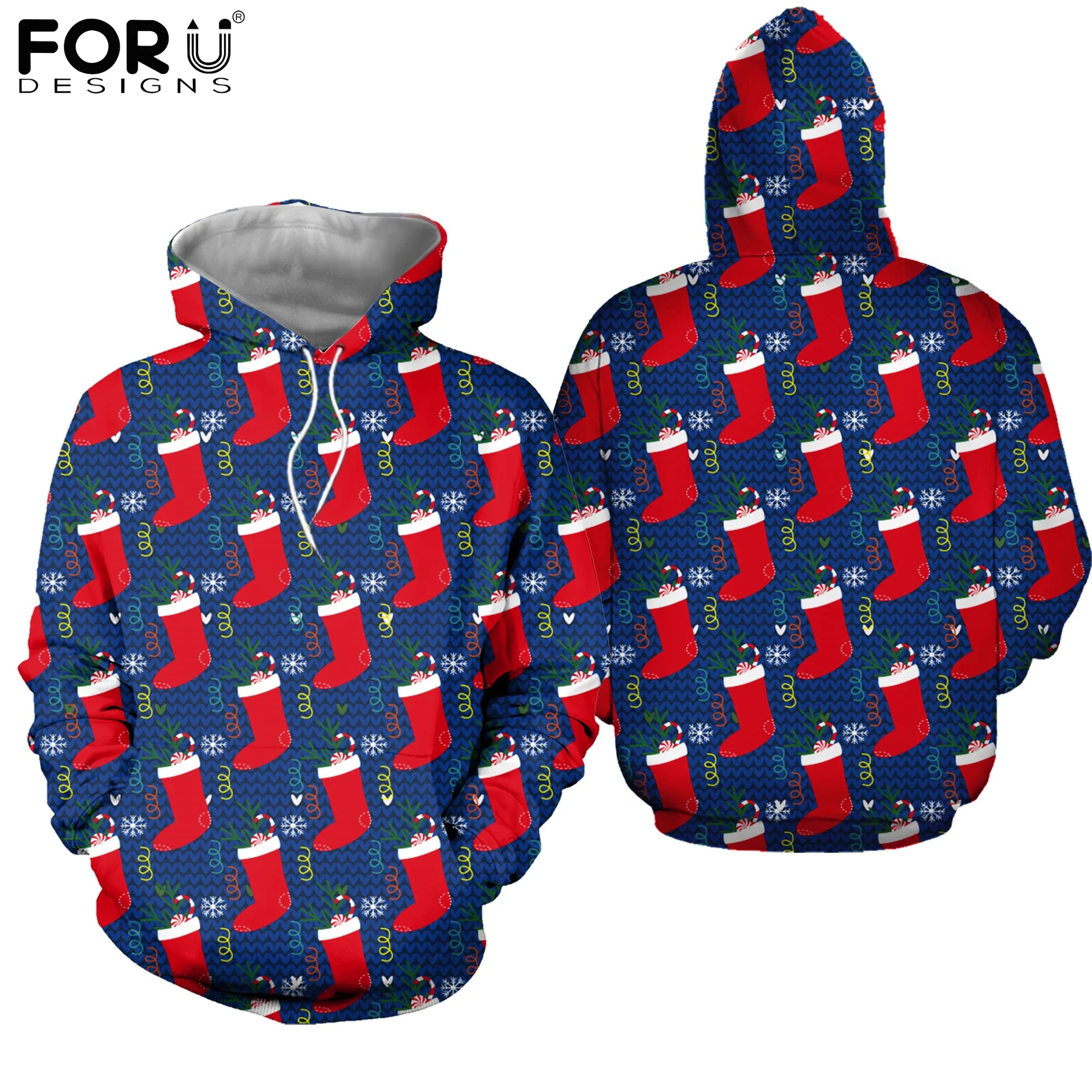 

FORUDESIGNS, весенне-осенняя женская уличная Крутая толстовка, топ оверсайз, Рождественская Женская толстовка с капюшоном, милые толстовки