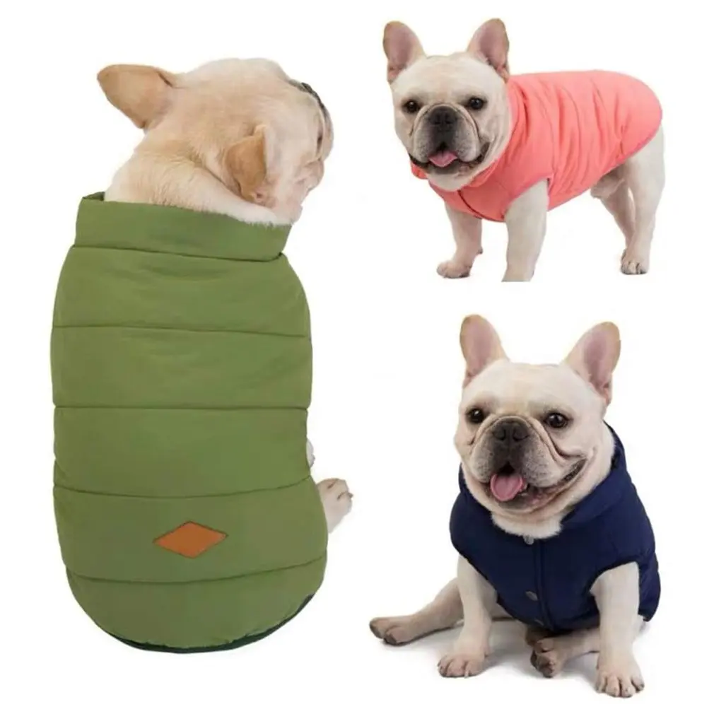

Жилет для собак, куртка, Осень-зима, теплый флисовый жилет для маленьких, средних и больших собак, одежда для чихуахуа, французского бульдога...