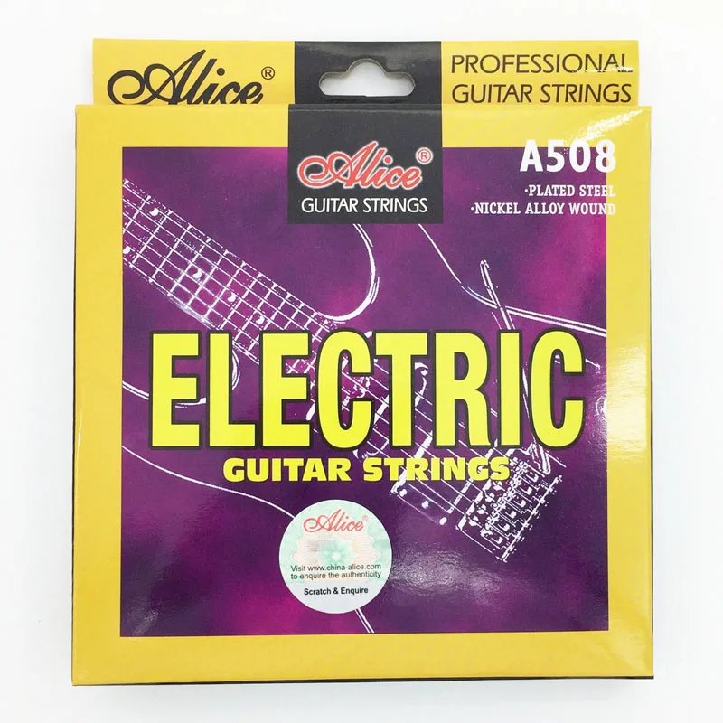 

Alice Electric Guitar Strings 009 010 inch Plated Nickel Alloy Wound A508-SL / A508-L