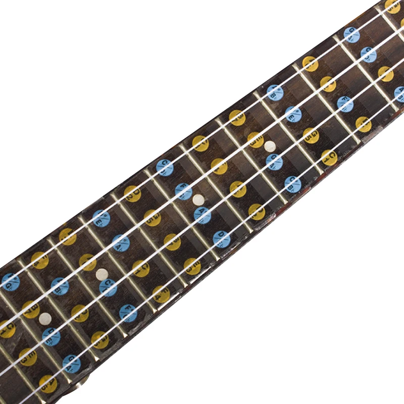 4 строки гриф для укулеле примечание инкрустация Стикеры 6 строка акустическая