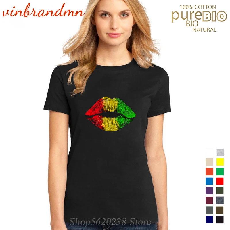 

Sexy Rastafarian lips Graphic T Shirt Women Hipster Lip Ladies Short Sleeve Harajuku Novelty Creative Tee Tops Camiseta Mujer
