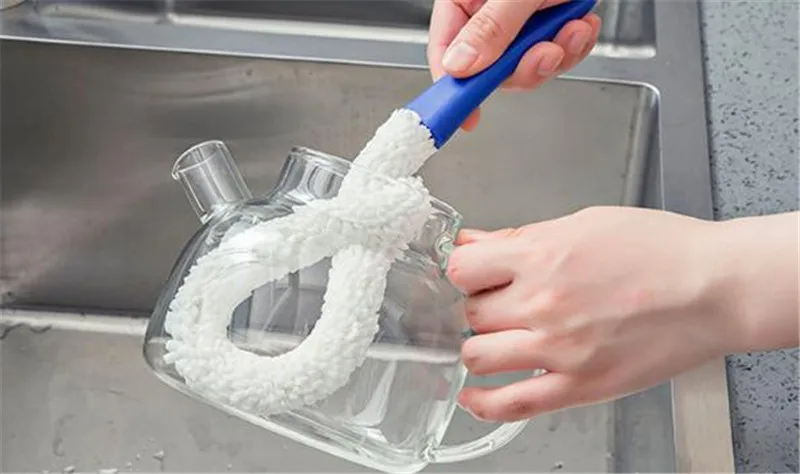 Гибкий инструмент для очистки стеклянной бутылки щетка дыма табака