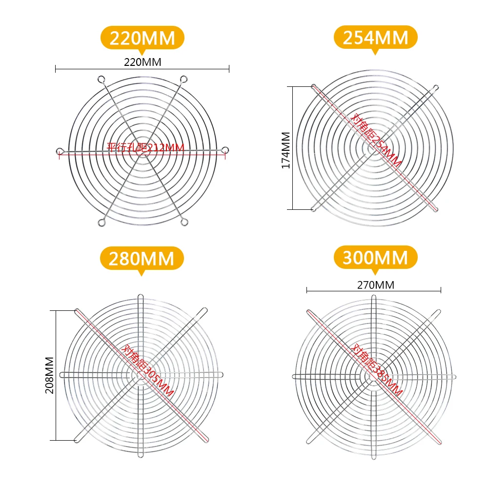 2 шт. металлическая сетка для защиты пальцев Защитная вентилятора гриль 40 мм 50 60 80