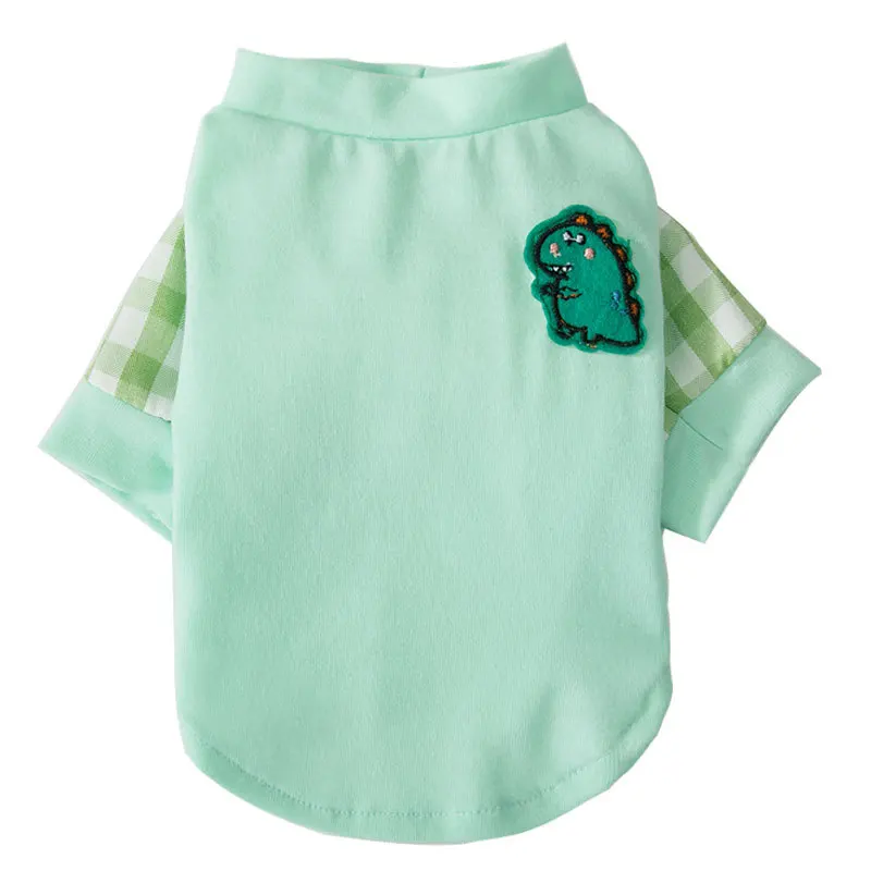 

Pet Dog Shirt Summer Thin Breathable Dog T-shirt Dog Vest Splicing Small And Medium Pet Clothes Teddy Chihuahua XS-2XL