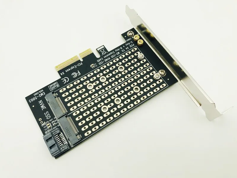 6 шт. переходники PCIE M2 на M.2 SATA SSD + NVME PCIE|Платы расширения| |