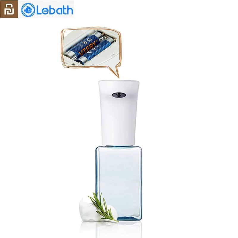 

Youpin Lebath Auto Induction Foam Soap Dispenser Hand Washer Portable Soap Bottle AA Battery 250/450ML Capacity From Xiaomi