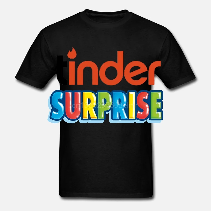 Мужская футболка с коротким рукавом Tinder Surprise Классическая женская футболка| |