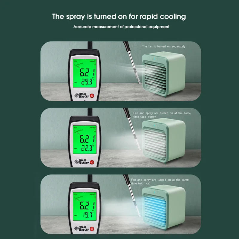 Увлажнитель с водяным охлаждением настольное охлаждение распылением USB