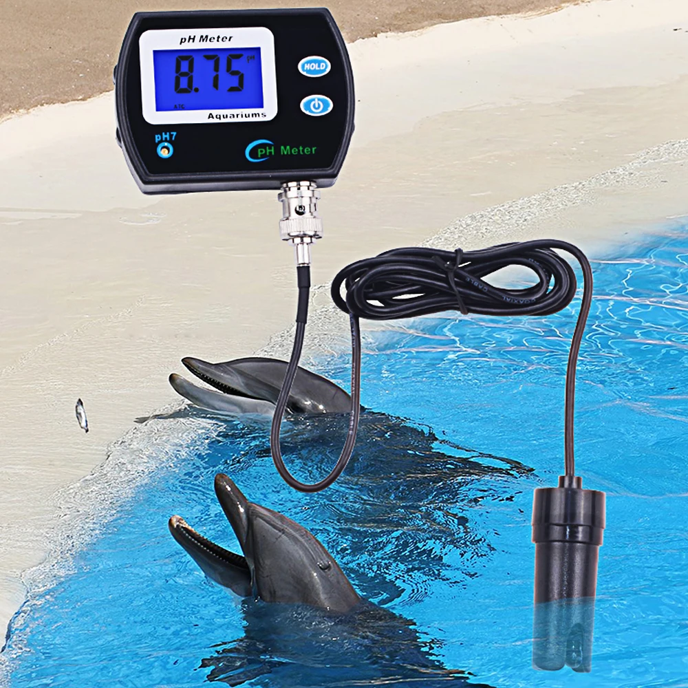 Digital PH Meter Tester Durable Acidimeter Tool Temp Water Quality Monitor Waterproof With Temperature Compensation ATC Function |
