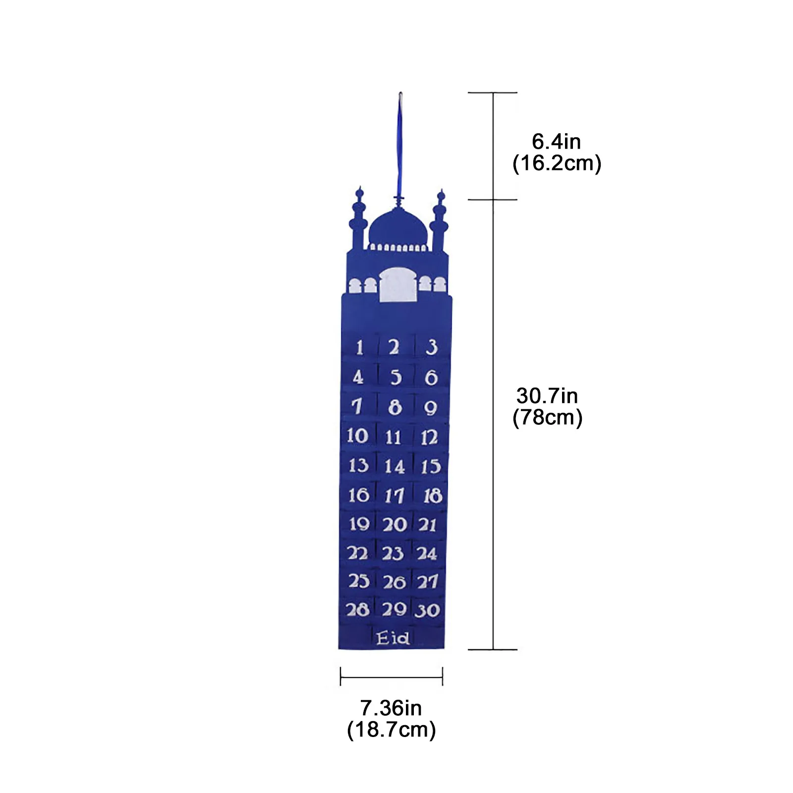 

30 Days Ramadan Calendar - Eid Mubarak Hanging Countdown Calendar, Advent Calendar 2021 For Kids Eid Gifts Ramadan Decorations