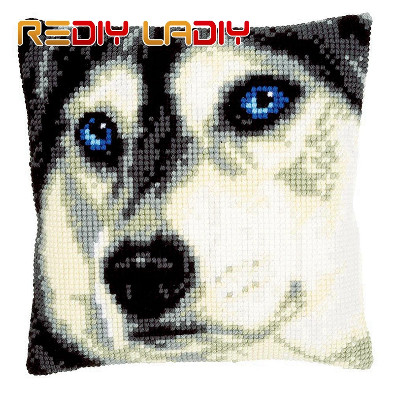 Вышивка крестиком подушка слон любовь сделать свою собственную подушку DIY