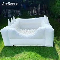 white bounce house airtight ball pool hire baby kids gifts safety funny backyard small kids inflatable ball pit pool for party
