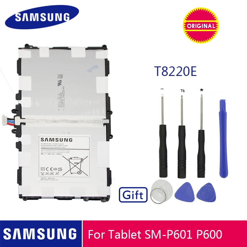 Оригинальная батарея samsung T8220E T8220C 8220 ма-ч для samsung GALAXY Note 10,1 вкладка Pro P600 P601 P605 P607 SM-T520 SM-T525+ Инструменты
