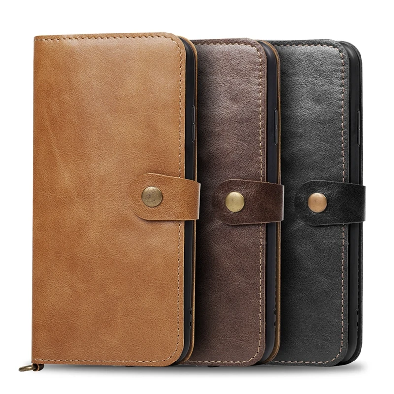 Гибкий Мягкий чехол из натуральной кожи для samsung Galaxy Note 10 Plus с откидной крышкой 9 S10