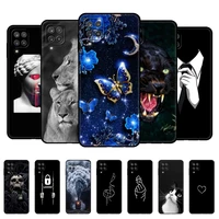for samsung a12 case soft silicon back phone cover on samsung galaxy a12 galaxya12 a 12 sm a125f a125 bumper 6 5 black tpu case