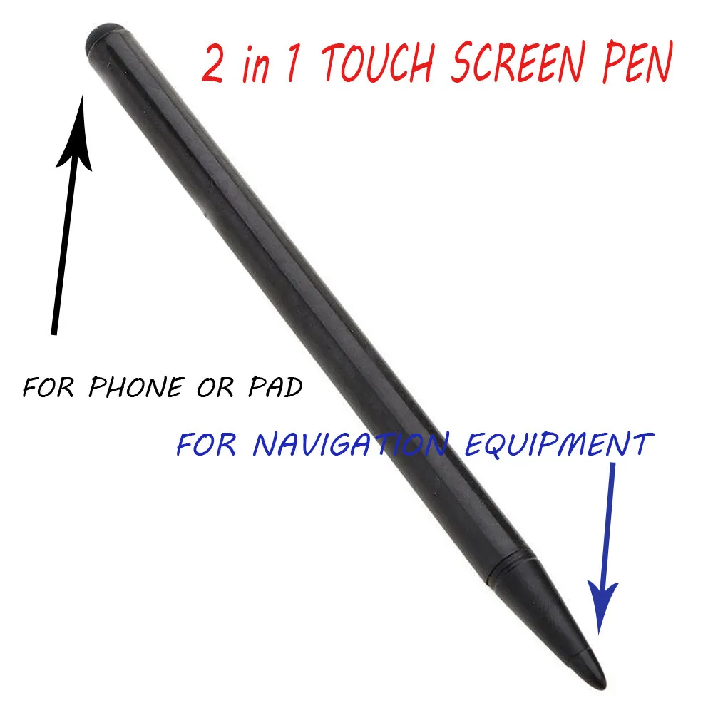 

New 2021 touch screen handwritten pens solid color double-headed silicone 12cm touch pen touch machine fashion accessories #p30