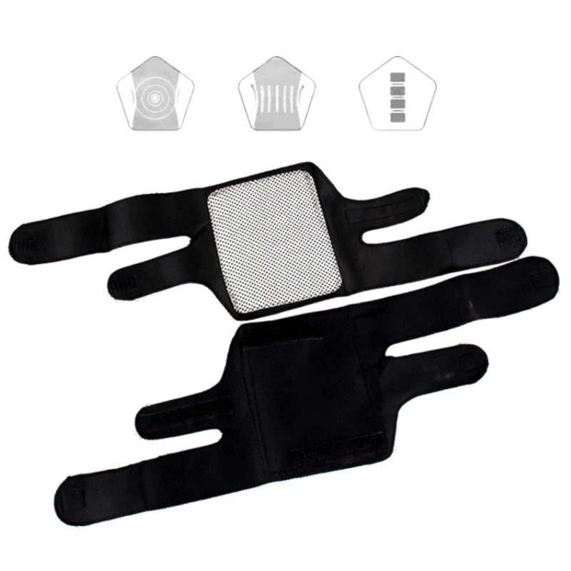 

1 Pair Tourmaline Self-Heating Knee Pads Fabric Magnetic Therapy Kneepad Pain Relief Arthritis Brace Support Knee Sleeves Pads
