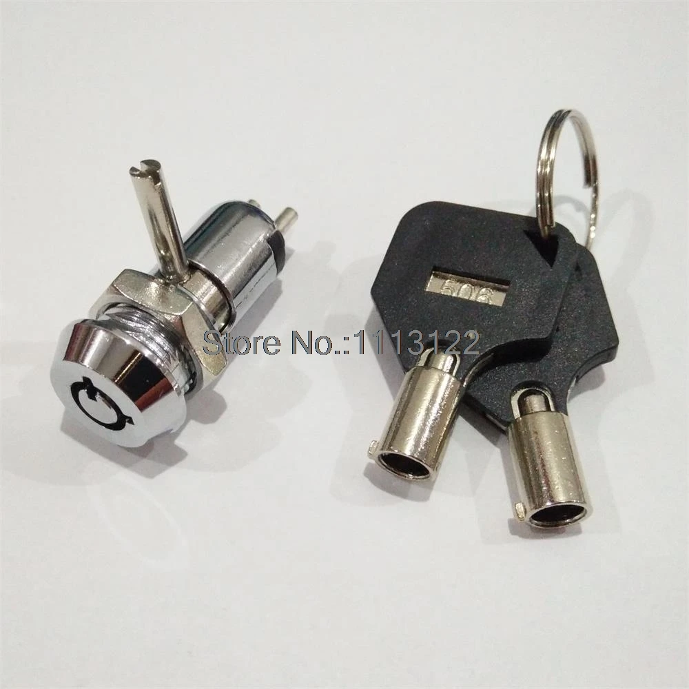 Цинковый сплав 4 контакта маленький переключатель замок с пластиковой крышкой