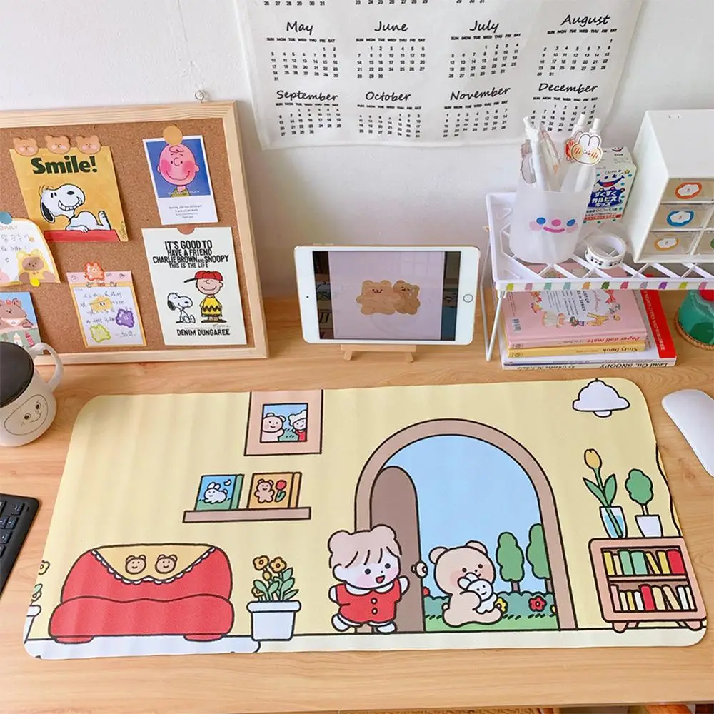 Большой игровой коврик для мыши 66*30 см мультяшный компьютерный большой XL