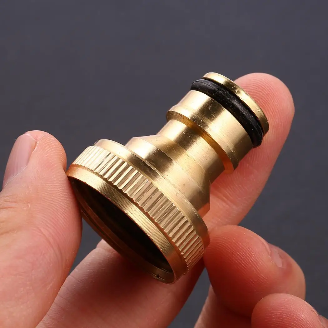 Новая латунная насадка на шланг соединитель 3/4 дюйма с золотой резьбой для